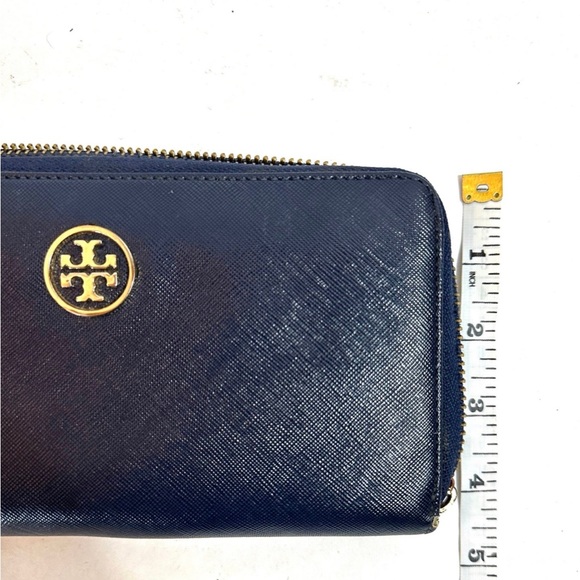 Tory Burch Navy full size wallet - Picture 8 of 12